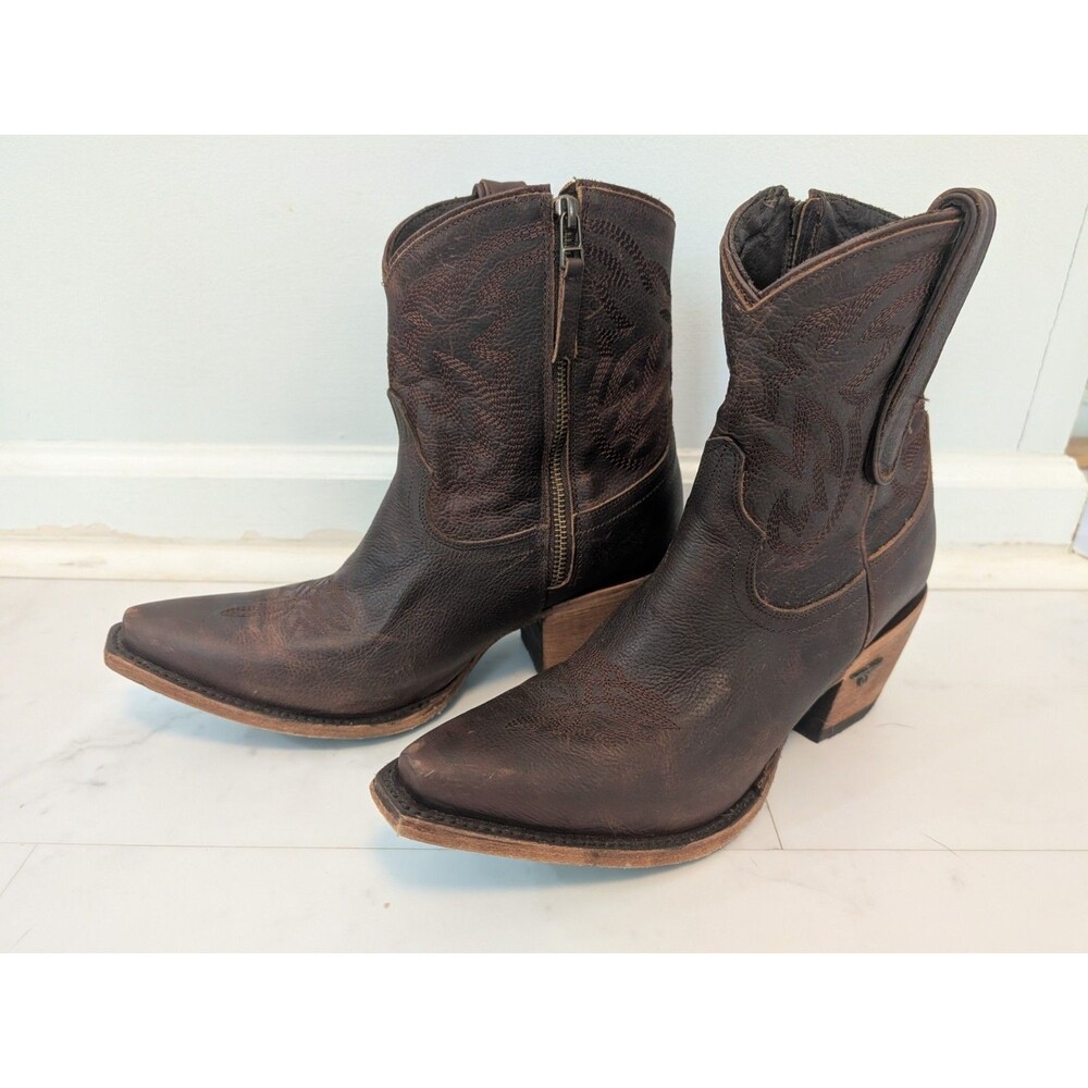 Lane SMOKESHOW Bootie - Size 10, Cognac - Women's Brown Cowboy Ankle Boots